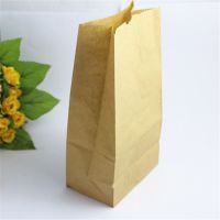 65g Food Grade Kraft Paper Bags Square bottom paper bag