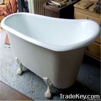 cast iron bathtub with feet