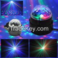 LXG121A  3*1W RGB Auto Sound Indoor Magic LED Crystal Ball Light