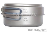 Titanium Camping Pot with Pan