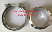 auto exhaust V band clamp with flanges