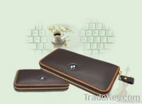 Upscale gender real leather wallet