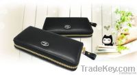 Genuine leather travel wallet