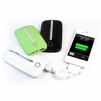 4000mAh ultra slim power bank external rechargeable mobile charger with LED indicator