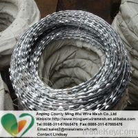 Factory Hot dip Galvanized Razor wire/ PVC coated Razor Barbed Wire/Co