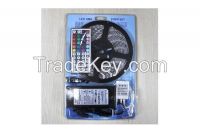 60 leds/M DC12V LED RGB Flexible Strip SMD3528 With 48W LED Power Switch+44keys IR controller led light package set