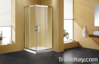 Shower Enclosure of Stainless Steel Quadrate Corner Double Door