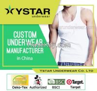 Mens comfortable design plain white vest