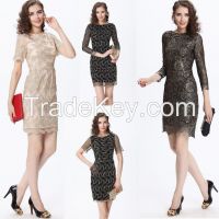 Homecoming Sexy 4style Mini Sleeves Party Cocktail Evening Women Dress