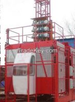 Competitive Price SC Series Construction Hoist / Lift / Elevator with Rack and Mast Section for Building / Tower / Bridge / Chimney