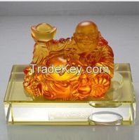 Liuli Car Perfume Seat----Colored Glaze Buddha