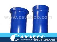 Concrete pump reducing pipe