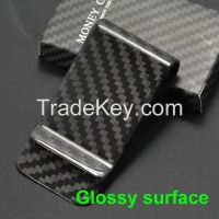 Top Quality Tight 100% Real Geguine Carbon Fiber Money Clip Holder