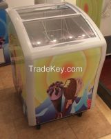 commercial sliding glass door chest freezer