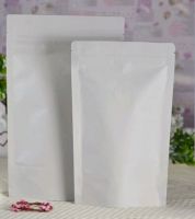 White Aluminium foil bags with zip lock