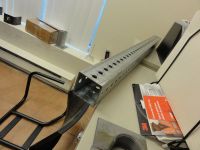 galvanized square sign post with punching