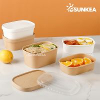 Compostable Rectangular Kraft Salad Bowl