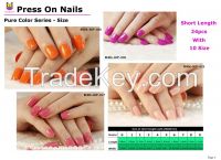 No glue needed press on nail tips for salon