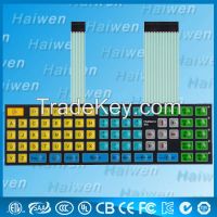 custom membrane keypad switch with LCD window for electronic machine