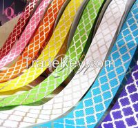 silver color hot stamping grosgrain ribbon