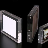 Factory direct sell cheap clear acrylic magnetic photo picture frame