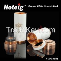 Hotcig full mechanical mod clone nemesis mod black/copper/brass/ss/blue/white nemesis wholesale 26650mod