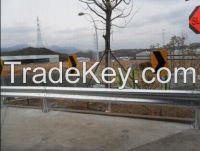 Galvanized traffic guardrail