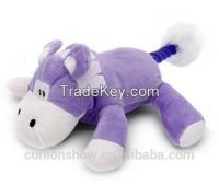 Custom design lovely purple cow stuffed toy