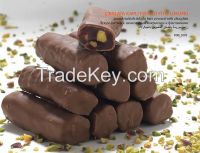 Pistachio Turkish Delight Bars with Chocolate