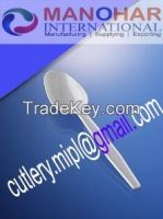 Disposable plastic spoon , Fork, knife , Drinking straw