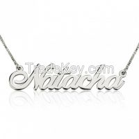 Silver Alegro Name Necklace