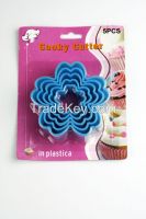 5pcs plastic cooky cutter