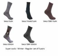 Men&#039;s socks- Winter -Regular - set of 5 pairs.