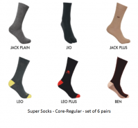 Men&#039;s socks- Core-Regular-set of 6 pairs-Model 1