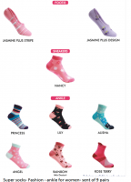 Women&#039;s socks - Fashion- set of 9 pairs - Model 2