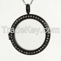 Cheap living glass lockets with floating charms