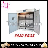 Factory in cubator for sale, best price 3520 eggs