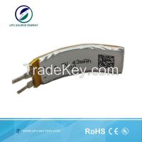 3.7v 43mAh Curved Lithium Polymer Battery for Fitness Wrist Watch