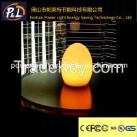 Rechargeable decorative RGB LED egg lamp