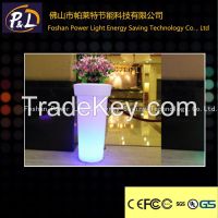 Outdoor Tall Round color-changing Flower Pot 