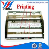 license plate frame / plastic license plate frame / U.S standard size