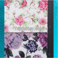 Rose Pattern Pu Synthetic Leather