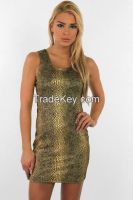 Aurelia Metallic Mini Dress