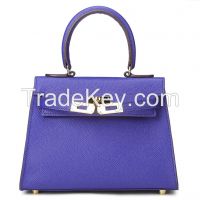 genuine leather top handle women handbags