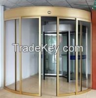 Arc-shaped Wing Revolving Door