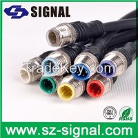 Connector with Cable Pin UL CE RoHS 2 3 4 5 6 7 8 9 10 12 Pin IP67 IP68 M8 M12 M16 M19 M23 Connector