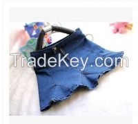 2014 New Fashion Womens High Waist Sexy Mini Jeans Skirts S - XL Girsl Blue Denim Trumpet Mermaid Slim Skirt Hot Free Shipping