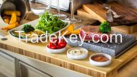 STEAK ROCK Model L, BBQ stone cooking set, lava stone grill, steak on stone