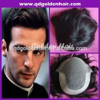 Golden Hair 5 A Grade High Quality Huaman Hair Toupee