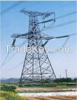 high voltage power transmission tower